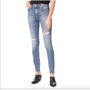 AGOLDE‎ Sophie Hi-Rise Distressed Skinny Jeans 25